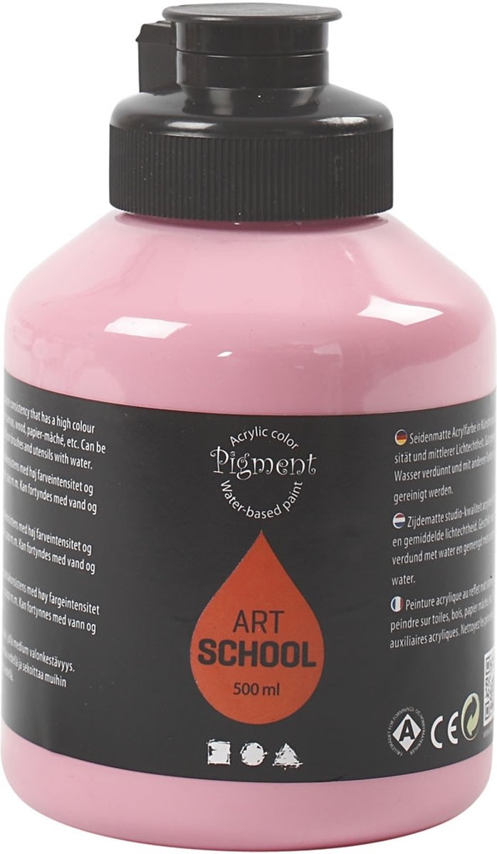 Pigment Art School, dusty rose, opaque, good fade resistant, 500ml [HOB-35416]